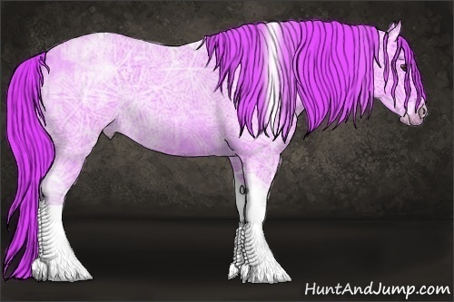 Horse Color:Watercolor Red Ice Roan Tobiano