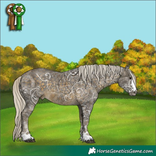 Horse Color:Silver Buckskin Ice 