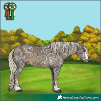 Horse Color:Silver Buckskin Ice 
