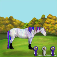 Horse Color:Painted Watercolor Brown Ice Dun Tobiano 