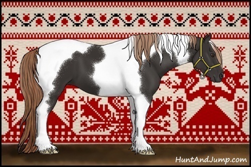 Horse Color:Liver Chestnut Tobiano 