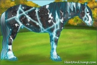 Horse Color:Thunderstruck White Spotted Brown Ice Splash