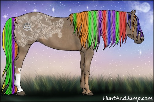 Horse Color:Painted Chocolate Palomino Ice 