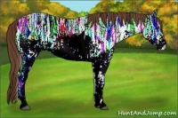 Horse Color:White Spotted Liver Chestnut Ice Rabicano 