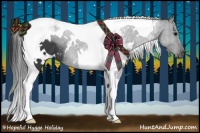 Horse Color:White Spotted Black Tobiano 