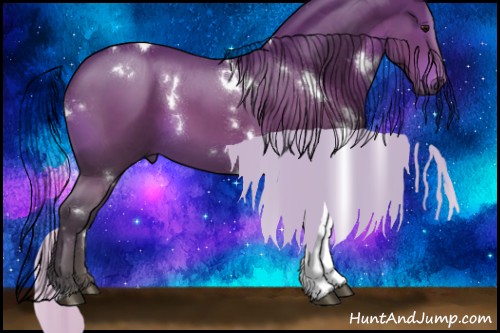 Horse Color:White Spotted Silver Brown Tobiano 