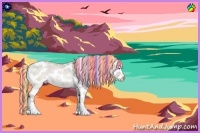 Horse Color:Painted White Spotted Silver Brown Ice Pearl Dun Splash Rabicano 