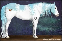 Horse Color:Watercolor White Spotted Grullo Chinchilla Splash 