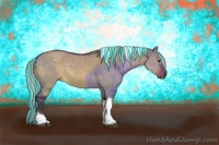 Horse Color:Painted Silver Brown Dun Sabino Tobiano Rabicano