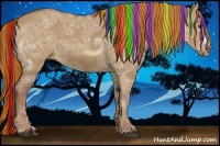 Horse Color:Painted Red Dun Ice 