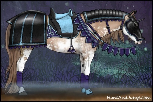 Horse Color:Black Pearl Sabino Rabicano 