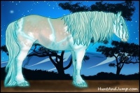 Horse Color:Thunderstruck Watercolor Silver Brown Dun Sabino Splash 