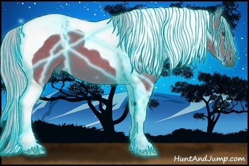 Horse Color:Thunderstruck Watercolor Silver Brown Tobiano 