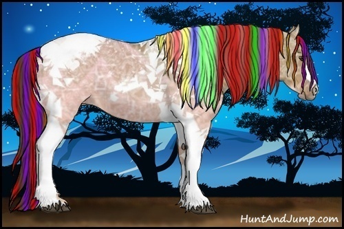 Horse Color:Painted Liver Red Dun Ice Tobiano