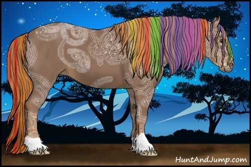 Horse Color:Painted Chestnut Ice