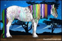 Horse Color:Painted Black Ice Tobiano 