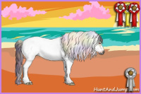 Horse Color:Gray Nacre White Spotted Brown Chinchilla Splash Tobiano Frame 