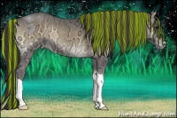 Horse Color:Painted Smoky Blue Onyx Ice