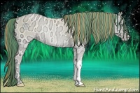 Horse Color:Painted Buckskin Ice Pearl Onyx 