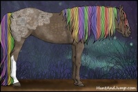 Horse Color:Painted Chocolate Palomino Ice 