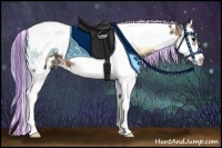 Horse Color:Painted White Spotted Silver Bay Ice Onyx Splash Tobiano