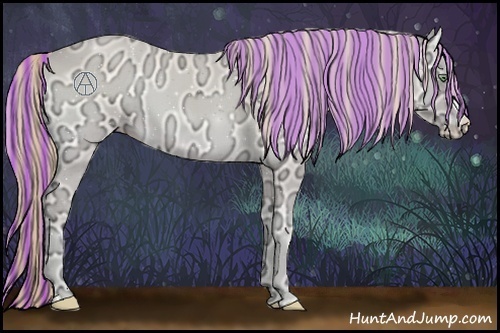 Horse Color:Painted Perlino Ice Onyx 