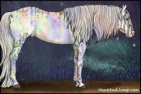 Horse Color:Nacre Silver Brown Chinchilla Onyx and Nacre Silver Sable Champagne Chinchilla Onyx