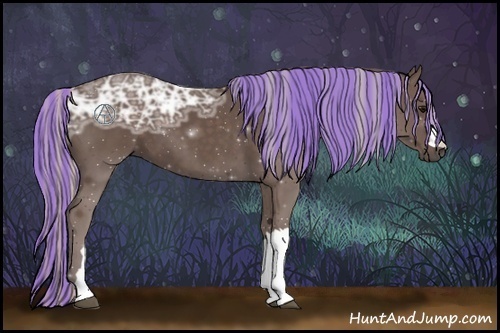 Horse Color:Painted Silver Black Ice 