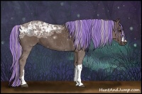 Horse Color:Painted Silver Black Ice 