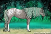 Horse Color:Painted Silver Black Ice 