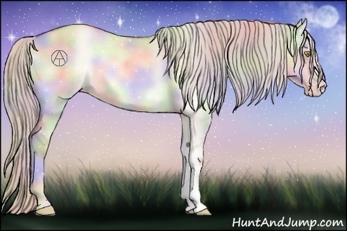 Horse Color:Nacre Silver Sable Champagne Onyx 