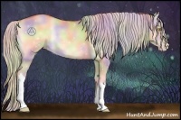 Horse Color:Nacre Silver Sable Champagne Onyx 