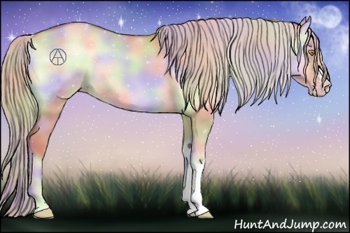 Horse Color:Nacre Silver Sable Champagne Onyx