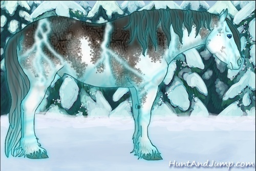 Horse Color:Thunderstruck Brown Ice Sabino Splash