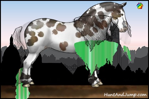 Horse Color:Painted White Spotted Liver Chestnut Splash
