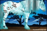 Horse Color:Thunderstruck White Spotted Grullo Splash Frame 