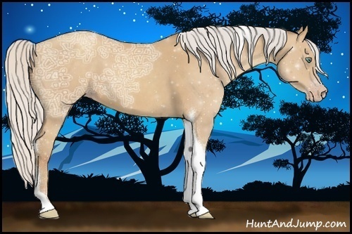 Horse Color:Silver Classic Champagne Ice Tobiano
