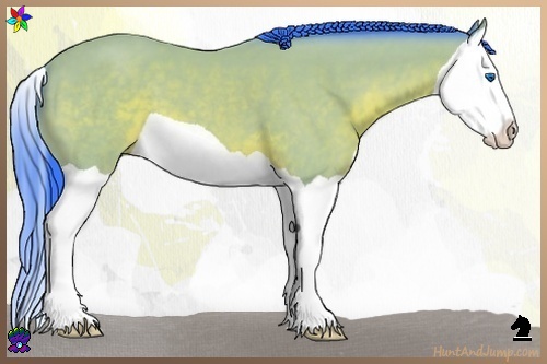 Horse Color:Watercolor Brown Splash 