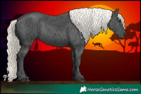 Horse Color:Liver Chestnut Ice Mushroom Rabicano