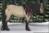 Horse Color:Brown Roan Dun 