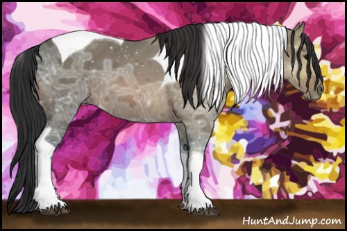 Horse Color:Bay Ice Tobiano
