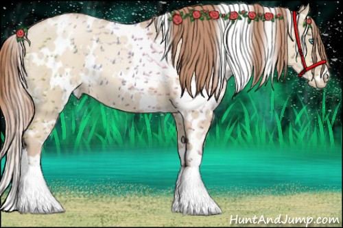Horse Color:White Spotted Smoky Grullo Pearl 