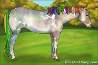 Horse Color:Painted Nacre White Spotted Red Onyx Ice 