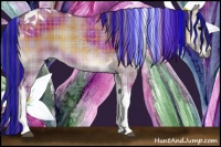 Horse Color:Painted Plaid  Grullo Onyx Tobiano 