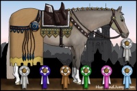 Horse Color:Silver Black 