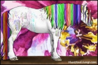Horse Color:Painted White Spotted Grullo Ice Tobiano Rabicano