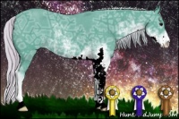 Horse Color:Watercolor Silver Black Ice Sabino 