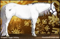 Horse Color:Nacre Smoky Blue Onyx Sabino Splash Blanket Rabicano 