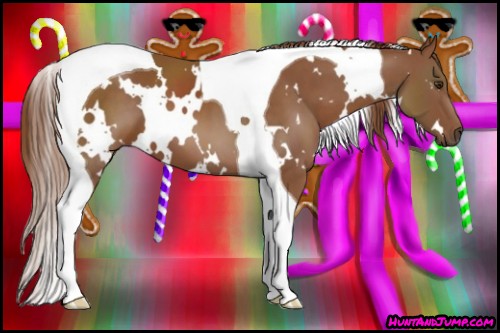 Horse Color:White Spotted Chestnut Tobiano 