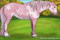 Horse Color:Watercolor Plaid Silver Blue Ice Roan